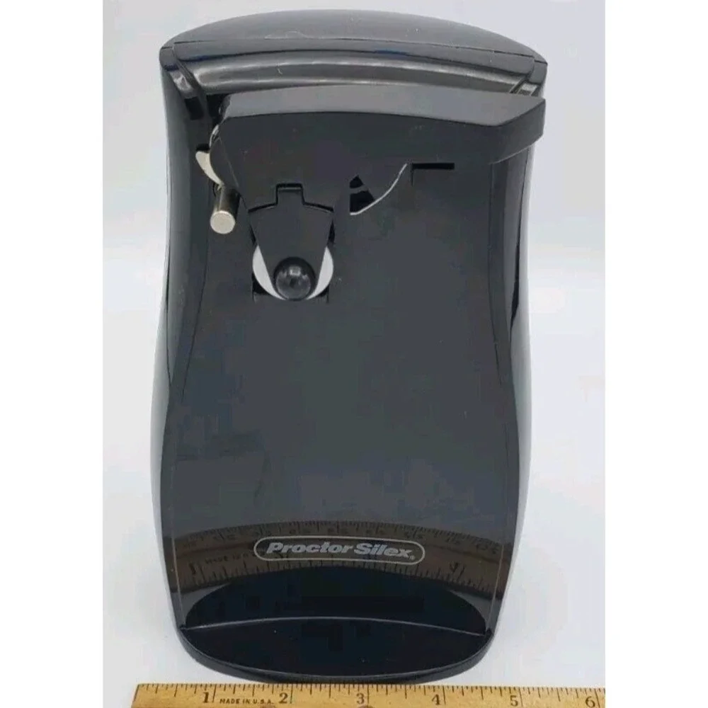 Proctor Silex CA41 Electric‎ Can Opener Tested Works Black 75217F Cord Storage